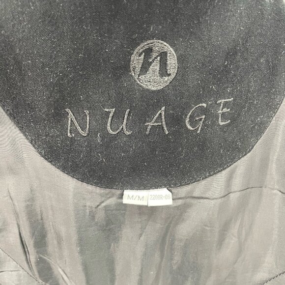 NuAGE DROOPY LOSE FIT WINTER JACKET VELEVITY FEEL WITH FUR HOODIE - Picture 9 of 10